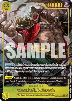 One Piece-Karte Marshall.D.Teach (119) (Alternate Art) OP16-119v2