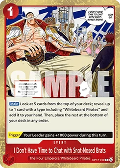 One Piece-Karte I Don't Have Time to Chat with Snot-Nosed Brats 023/045