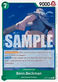 One Piece-Karte Benn.Beckman (OP17-027) (V.1) 035/045