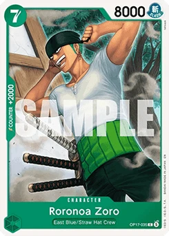 One Piece-Karte Roronoa Zoro (OP17-035) 045/045