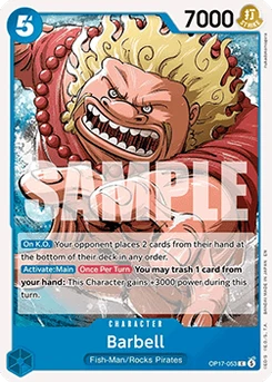 One Piece-Karte Barbell (OP17-053) 070/045