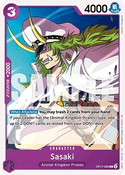 One Piece-Karte Sasaki (OP17-068) 091/045