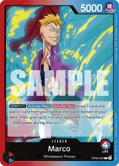 One Piece-Karte Marco OP08-002