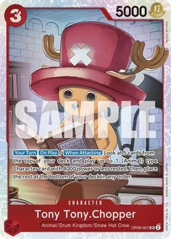 One Piece-Karte Tony Tony.Chopper (007) OP08-007