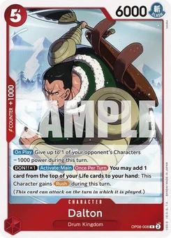 One Piece-Karte Dalton OP08-008