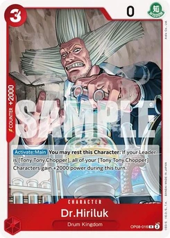 One Piece-Karte Dr.Hiriluk OP08-016