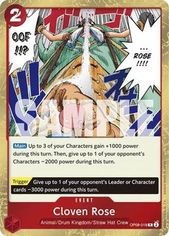 One Piece-Karte Cloven Rose OP08-018