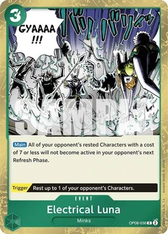 One Piece-Karte Electrical Luna OP08-036