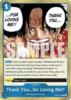 One Piece-Karte Thank You...for Loving Me!! OP08-053