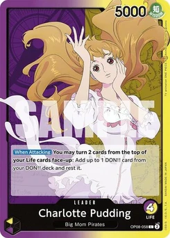 One Piece-Karte Charlotte Pudding (058) OP08-058