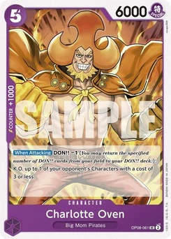 One Piece-Karte Charlotte Oven OP08-061