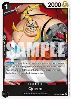 One Piece-Karte Queen OP08-080