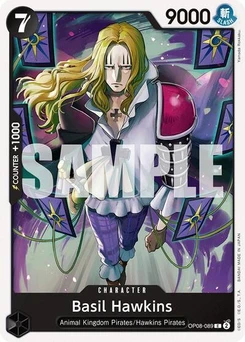 One Piece-Karte Basil Hawkins OP08-089