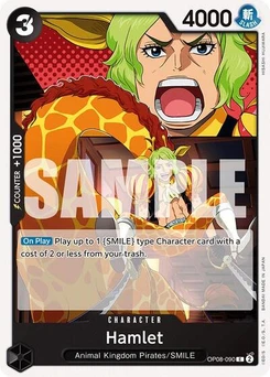 One Piece-Karte Hamlet OP08-090