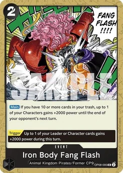 One Piece-Karte Iron Body Fang Flash OP08-095