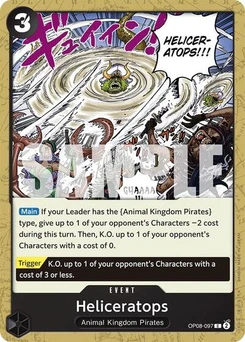 One Piece-Karte Heliceratops OP08-097