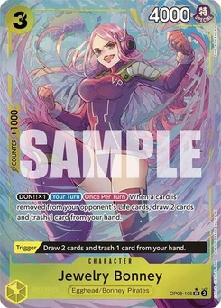 One Piece-Karte Jewelry Bonney (Parallel) OP08-105v2