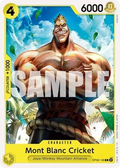 One Piece-Karte Mont Blanc Cricket OP08-108