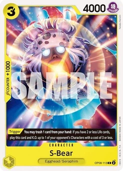 One Piece-Karte S-Bear OP08-113
