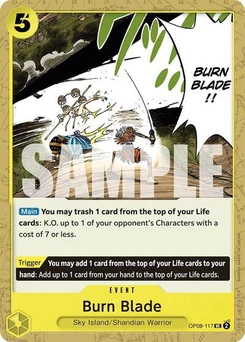 One Piece-Karte Burn Blade OP08-117