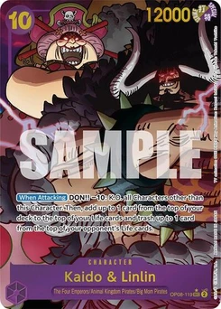 One Piece-Karte Kaido & Linlin (Parallel) OP08-119v2