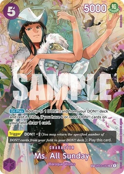 One Piece-Karte Ms. All Sunday (SP) OP04-064