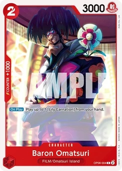 One Piece-Karte Baron Omatsuri OP06-004