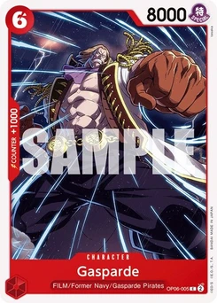 One Piece-Karte Gasparde OP06-005