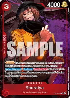 One Piece-Karte Shuraiya (Alternate Art) OP06-009v2