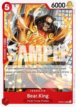 One Piece-Karte Bear.King OP06-012