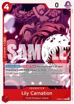 One Piece-Karte Lily Carnation OP06-015