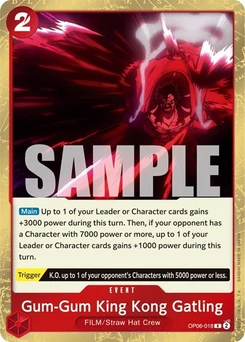 One Piece-Karte Gum-Gum King Kong Gatling OP06-018