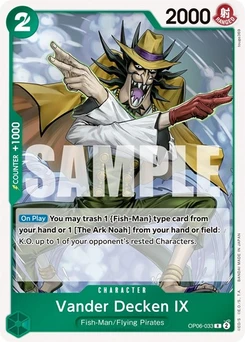 One Piece-Karte Vander Decken IX OP06-033