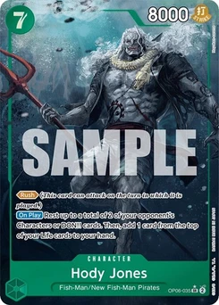 One Piece-Karte Hody Jones (035) (Alternate Art) OP06-035v2