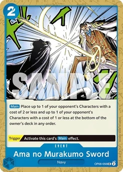 One Piece-Karte Ama no Murakumo Sword OP06-056