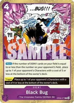 One Piece-Karte Black Bug OP06-077