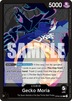 One Piece-Karte Gecko Moria (080) OP06-080