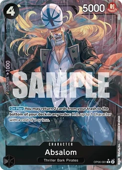 One Piece-Karte Absalom (Alternate Art) OP06-081v2