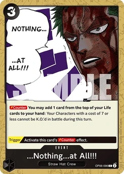 One Piece-Karte ...Nothing...at All!!! OP06-096