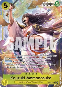 One Piece-Karte Kouzuki Momonosuke (Alternate Art) OP06-107v2
