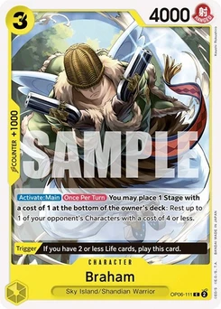 One Piece-Karte Braham OP06-111