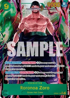 One Piece-Karte Roronoa Zoro (Alternate Art) OP06-118v2