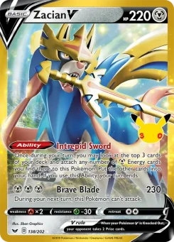 Pokémon-Karte Zacian-V 028/000