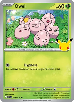 Pokémon-Karte Owei 001/128