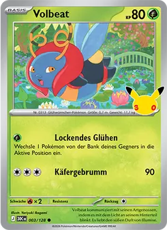 Pokémon-Karte Volbeat 003/128