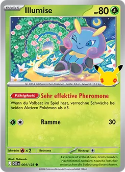 Pokémon-Karte Illumise 004/128