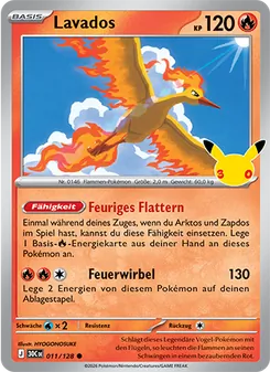 Pokémon-Karte Lavados 011/128