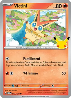 Pokémon-Karte Victini 013/128