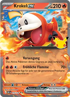 Pokémon-Karte Krokel-ex 015/128