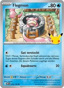 Pokémon-Karte Flegmon 016/128